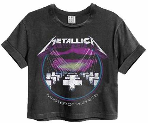Amplified Metallica Master of Puppets Womens Cropped T-Shirt