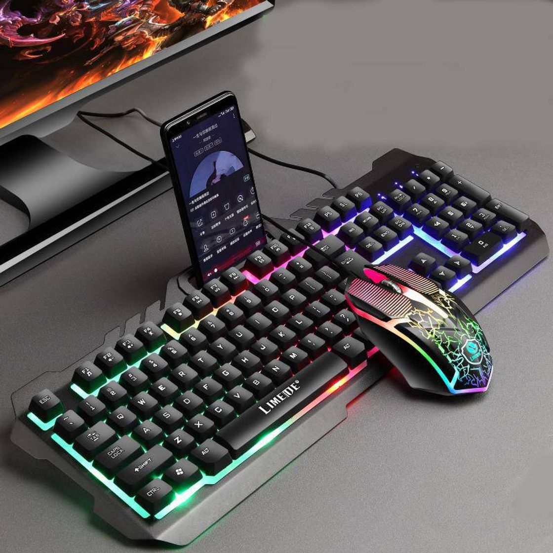 Electronic Teclados Gaming, TedGem Teclado Gaming, Teclado USB, Teclado Gaming PS4 LED Retroiluminado