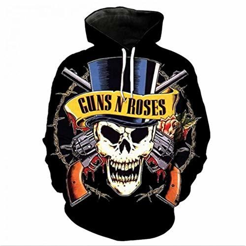 Product SBWYSS Sudadera 3D HalloweenSudaderas con Capucha de Calavera de Metal Sudaderas con