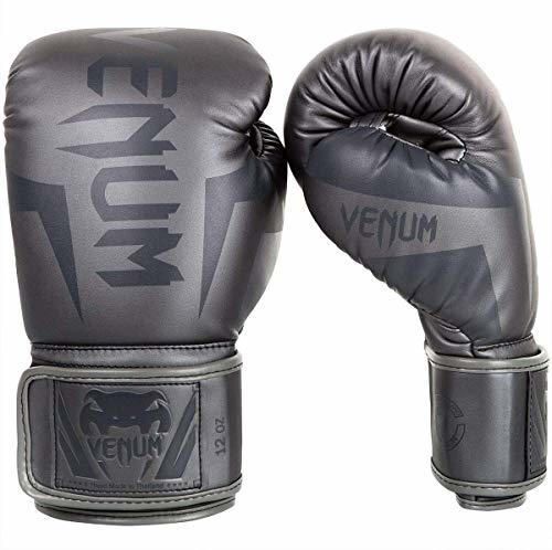 Venum Elite Guantes de Boxeo Gris Muay Thai MMA Combate Kick Boxing