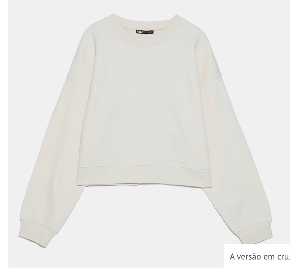 Fashion A sweatshirt confortável da Zara para treinar (e andar) em casa ...