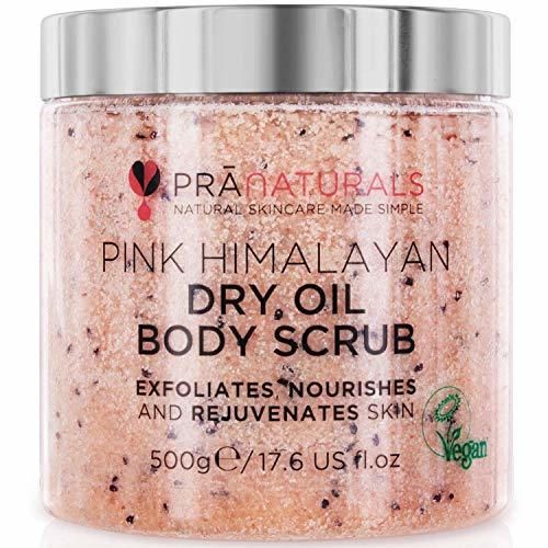 Exfoliante corporal PraNaturals de Sal rosada del Himalaya 500g