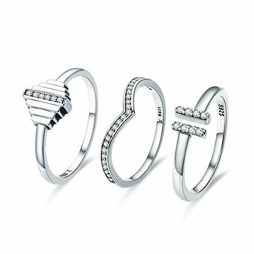 Products WL Anillo 925 Nupcial Conjunto De Plata Luminosa Anel Mulheres Jóias De