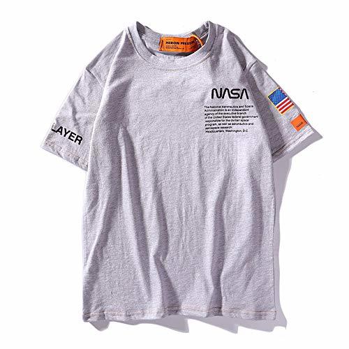 Categoría de hogar QYS Super Fuego Camiseta Heron Preston X Bordado Conjunto Marea de Manga