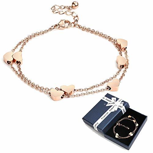 Productos Brazalete con Adornos para el Tobillo para Damas del corazón de Oro