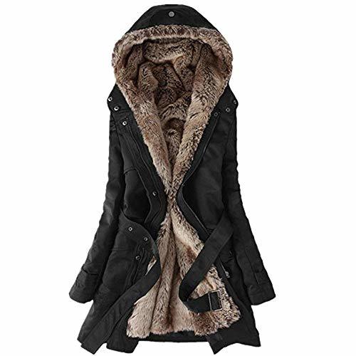 Products Abrigos Mujer Invierno Elegantes largas Manga Larga Chaqueta de Algodón 3 en