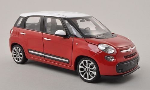 Producto Fiat 500L, rojo/blanco, 2013, Modelo de Auto, modello completo, Welly 1