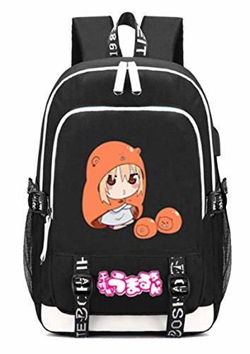 Cosstars Himouto! Umaru-Chan Anime Bolsa de Estudiante Mochila Portátil con Puerto de