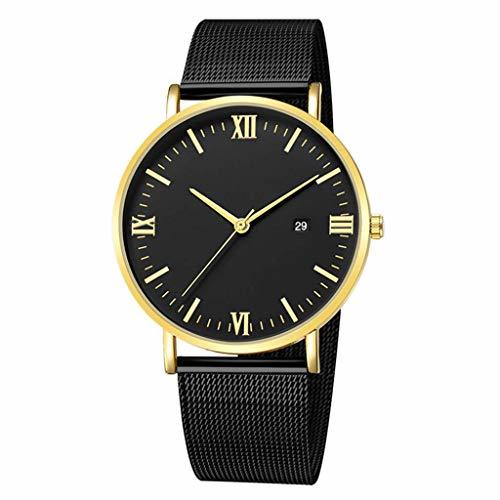 Producto DAYLIN Reloj Hombre Chico Joven Deportivo Reloj de Pulsera Negro/Dorado Reloj de