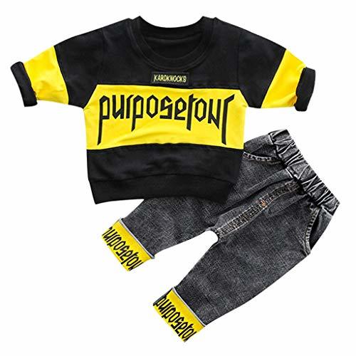 Product Mitlfuny Bebé Niñas Niño Conjunto de Ropa Camisetas de Manga Larga Rayas