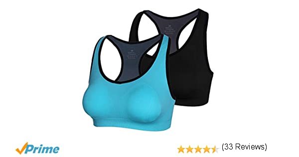 Moda Aibrou Sujetador Deportivo Mujer Push Up (1/2/3pack) con ...