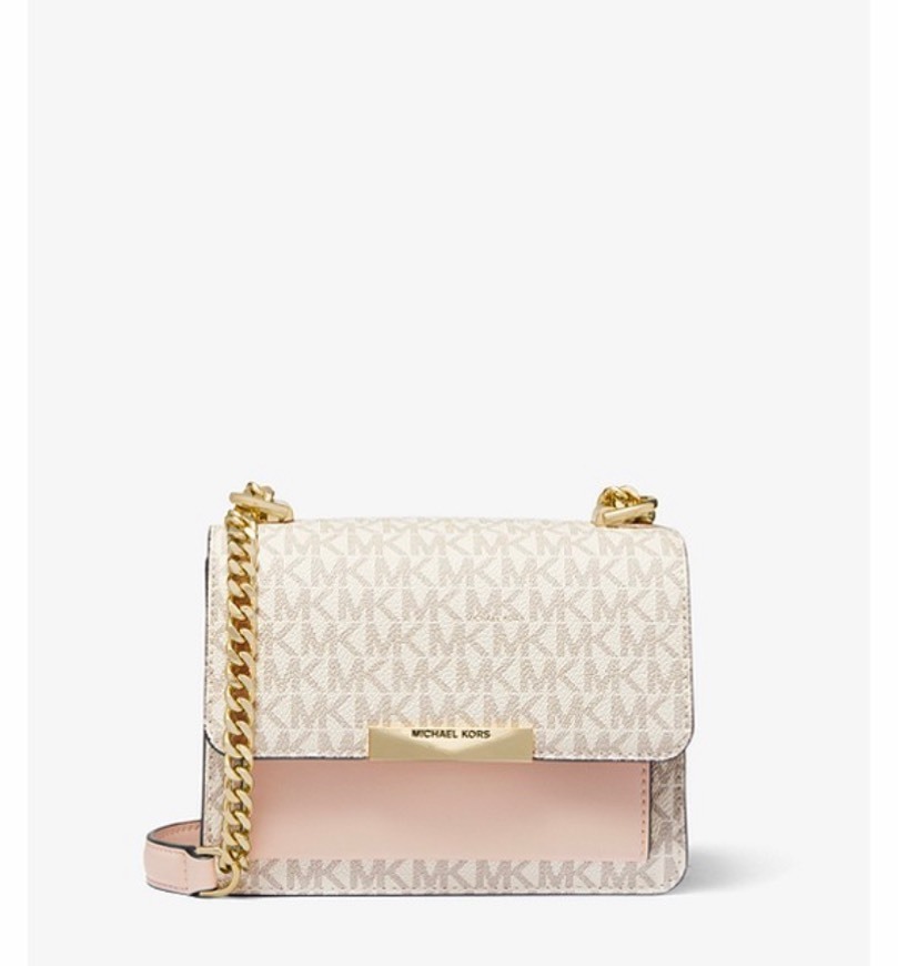 Social Jade Extra-Small Logo and Leather Crossbody Bag