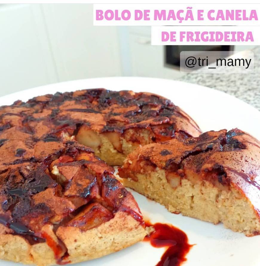 Fashion Bolo de maçã e canela de frigideira