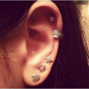 piercings orelha tumblr - Pesquisa Google | Argola na orelha ...