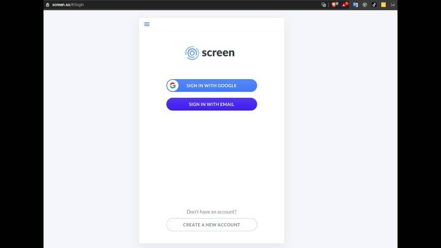 App SCREEN