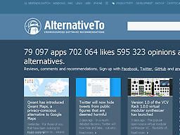 AlternativeTo - Crowdsourced software recommendations