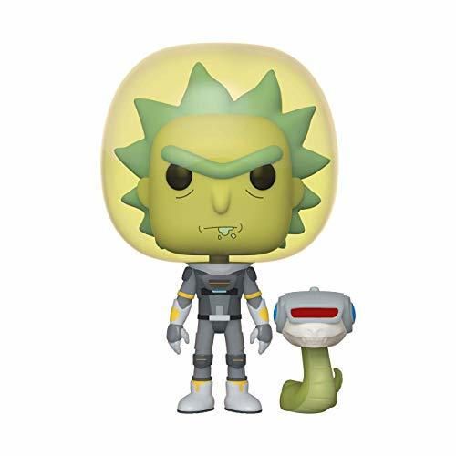 Funko- Pop Animation: Rick & Morty-Space Suit Rick w/Snake and Morty Collectible