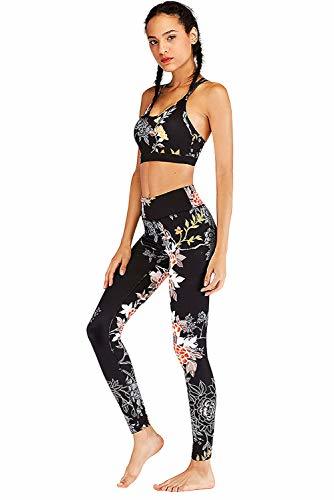 Producto Conjunto Ropa Deportiva Mujer Bohemio Chic 2PC Conjuntos de Sujetador Crop Top