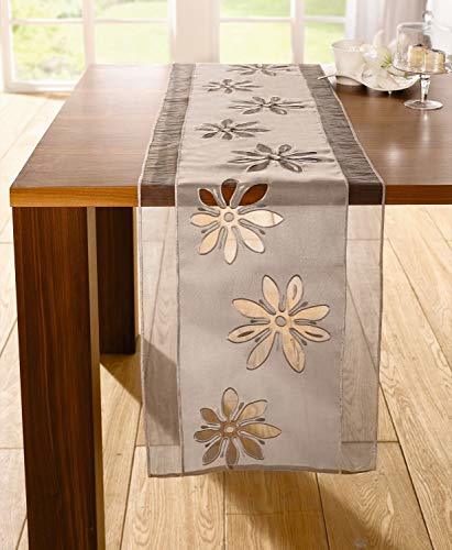 Producto Table runner tablerunner Organzaflower by Frank Flechtwaren