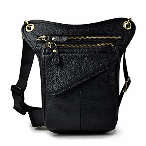 Social Vendimia Bolsa de Piel Pierna Gota para Hombres Mujeres Bolso de Cintura