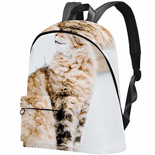 Productos Mochila TIZORAX para Mujer Pastoral de Pelo Largo Gato Persa Mochilas Escolares