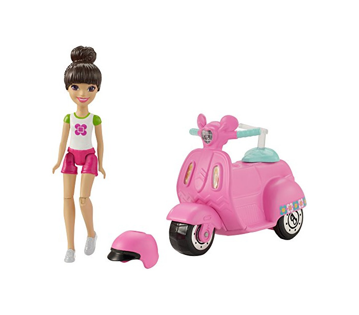 Producto Barbie On The Go Pink Scooter and Doll - Muñecas