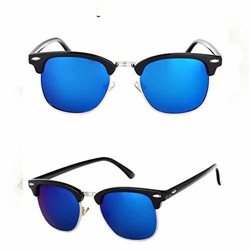 YIERJIU Gafas de Sol Polarized Vintage Semi-Rimless Sunglasses Mujeres/Hombres Classic Oculos De
