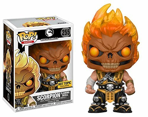 Products Figura Pop Mortal Kombat X Scorpion Skull Head Exclusive