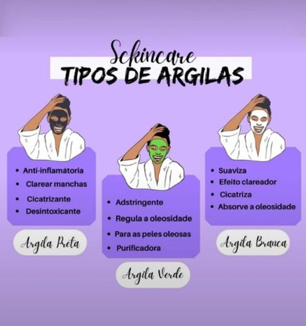 Belleza Uso das argilas