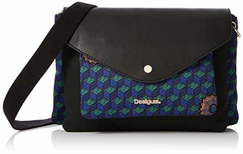 Place Desigual - Bols_urban Mandala Petrer, Bolsos bandolera Mujer, Azul