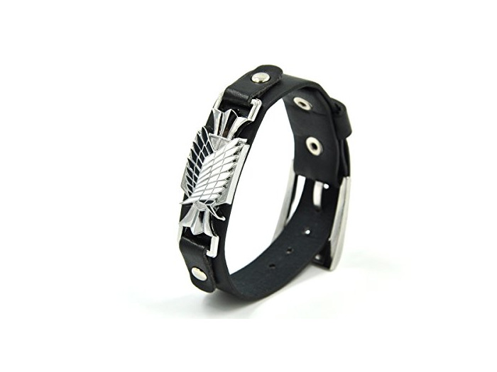 Products CoolChange Pulsera de Cuero sintético Ataque a los Titanes de Metal con