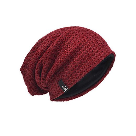 Hombre Gorro de Punto Slouch Beanie Knit Invierno Verano Hat