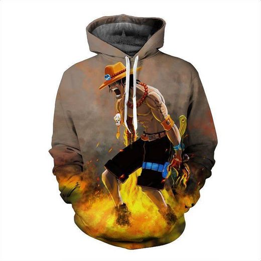 One piece Angry Portgas D. Ace hoodie