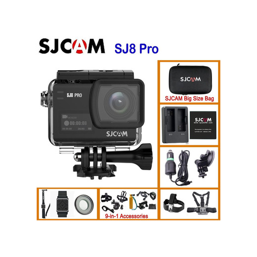 SJCAM SJ8 Pro Digital Action Camera with Touchscreen 60fps 4k Ultra Full
