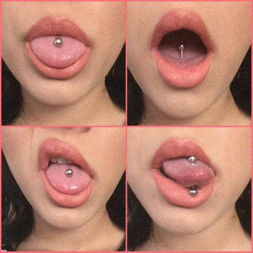 Piercing na língua 🦋