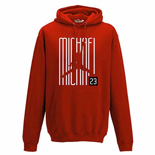 Productos KiarenzaFD Sudadera con Capucha de 23 MJ escritores Chicago All Star Rojo