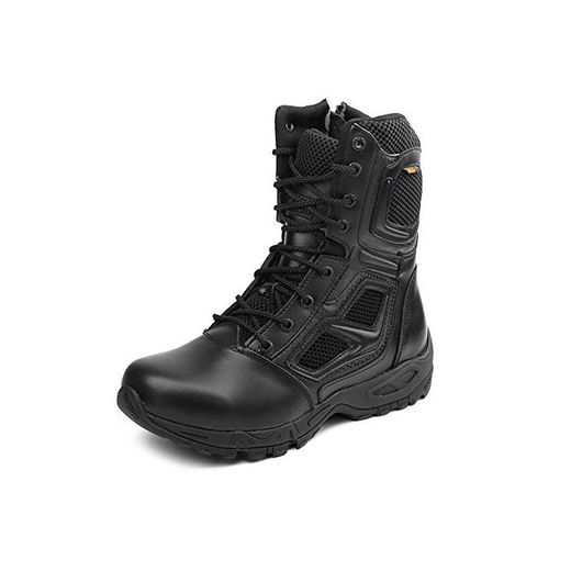 IODSON Zapatos de Hombre Botas/Botas de Combate/Botas Tácticas Ultra-Ligero Antideslizante Tela de