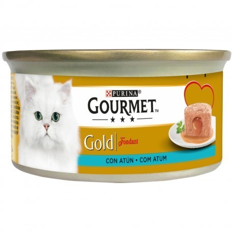 Productos Comida húmida gato gold fondant atum- Purina Gourmet 