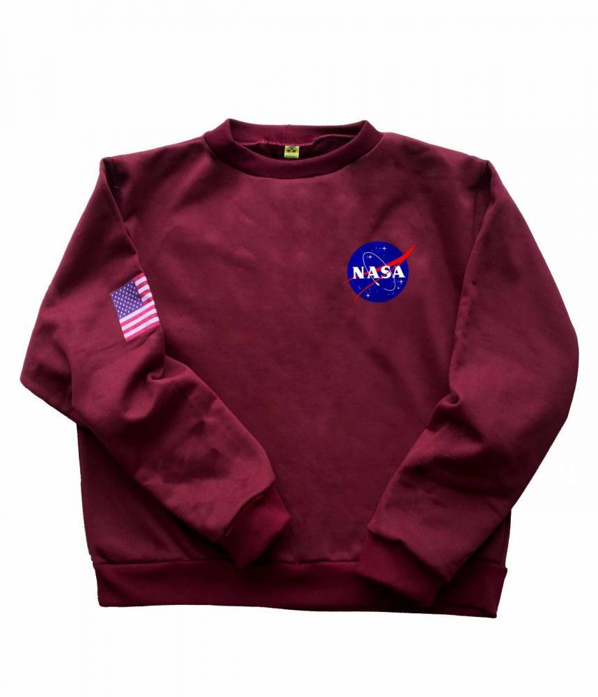 Social MOLETOM NASA VINHO VINTAGE