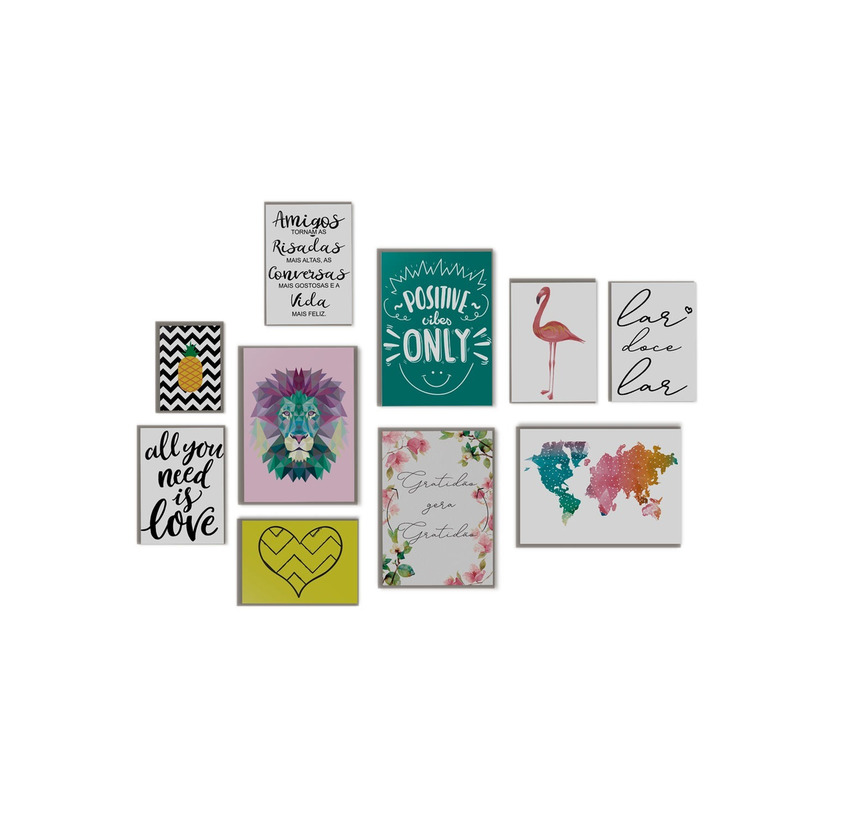 Product Kit placas decorativas 