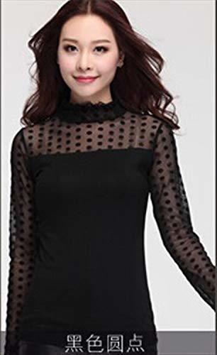 Place Dumai Camisa Tops Blusas Feminina Camisas Blusa Camiseta Espesar Encaje Camisa Ropa