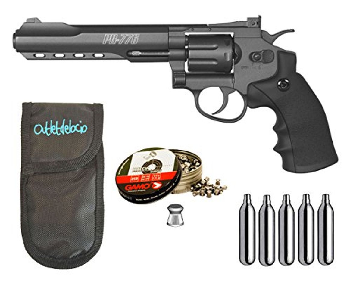 Producto Outletdelocio. Revolver Perdigón Gamo PR-776. Calibre 4,5mm.