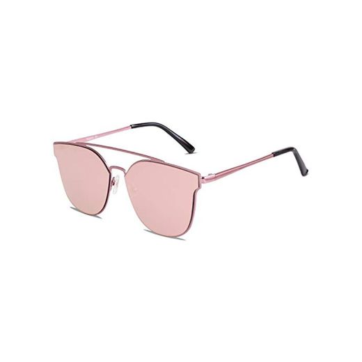 SOJOS Gafas De Sol Unisex Para Mujer Hombre Alta Calidad Oversiezd Metal