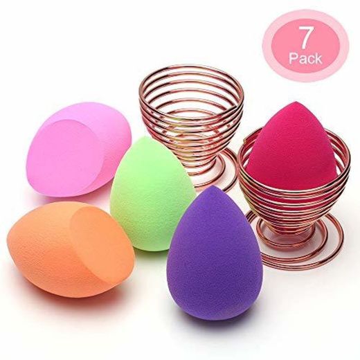 Esponja Maquillaje, O'Vinna [7-Pack] Esponjas para Maquillaje Facial de Belleza (5 Piezas