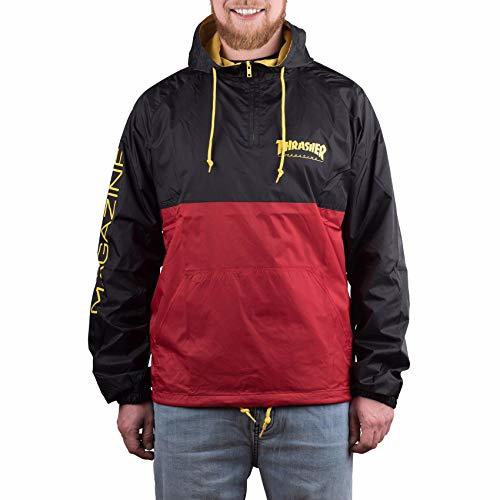 Product THRASHER Chaqueta mag Logo Anorak Negro-Rojo