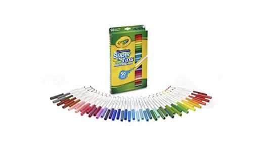 Crayola Super Tips Washable Markers Age 3+ - 50 ..
