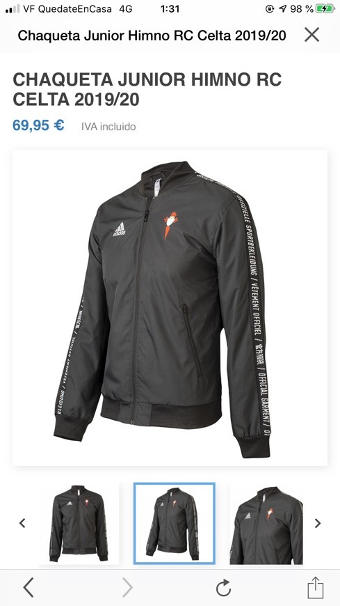Social Chaqueta junior RC celta de vigo