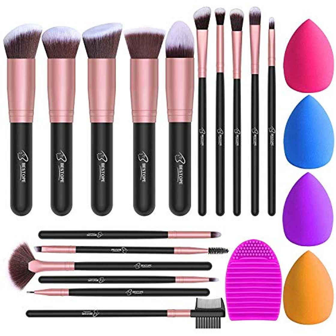 Producto BESTOPE Brochas de Maquillaje 16 piezas Juego de Brochas de Maquillaje Base