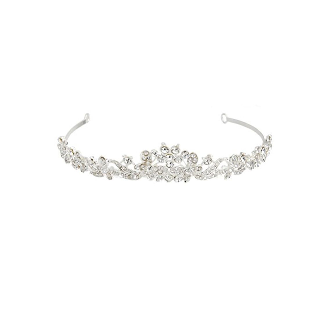 Social ULTNICE Cristal boda novia dama de honor Tiara princesa Rinestone venda hairband