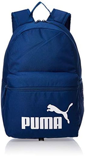 PUMA Phase mochila Poliéster Azul, Blanco - Mochila para portátiles y netbooks